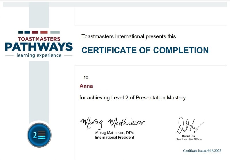 Presentation Mastery Level 2